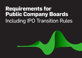 Requirements for Public Company Boards Requirements for Public Company Boards