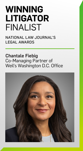 Chantale Fiebig, Co-Managing Partner of Weil’s D.C. office