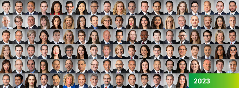 Headshots of the Weil partners who received top honors in 2023