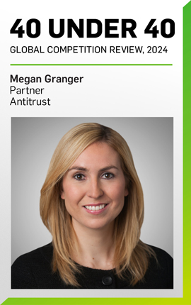 Megan Granger Named to Global Competition Review’s 40 Under 40 for 2024