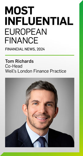 Tom Richards Named Among the Most Influential in European Finance for 2024 by Financial News