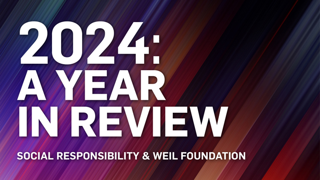 2024 Social Responsibility & Weil Foundation A Year in Review