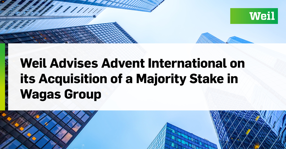 Weil Advises Advent International on its Acquisition of a Majority Stake in Wagas Group